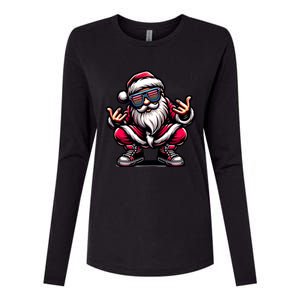 Santa Claus Is Dancing On Xmas Christmas Funny Cool Gift Womens Cotton Relaxed Long Sleeve T-Shirt