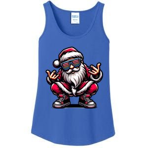 Santa Claus Is Dancing On Xmas Christmas Funny Cool Gift Ladies Essential Tank