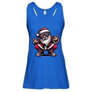 Santa Claus Is Dancing On Xmas Christmas Funny Cool Gift Ladies Essential Flowy Tank