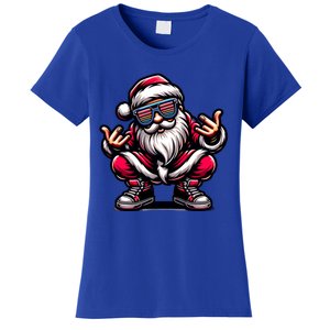 Santa Claus Is Dancing On Xmas Christmas Funny Cool Gift Women's T-Shirt