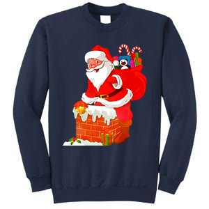 Santa Claus Into The Chimney Sweatshirt