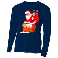 Santa Claus Into The Chimney Cooling Performance Long Sleeve Crew