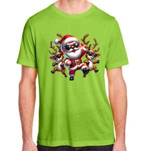 Santa Claus Is Dancing On Xmas Christmas Funny Cool Gift Adult ChromaSoft Performance T-Shirt