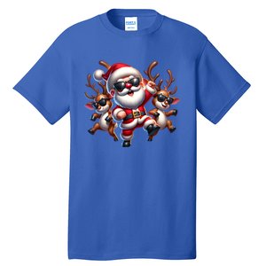 Santa Claus Is Dancing On Xmas Christmas Funny Cool Gift Tall T-Shirt