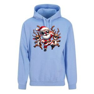 Santa Claus Is Dancing On Xmas Christmas Funny Cool Gift Unisex Surf Hoodie