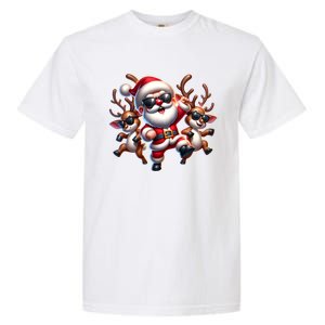 Santa Claus Is Dancing On Xmas Christmas Funny Cool Gift Garment-Dyed Heavyweight T-Shirt