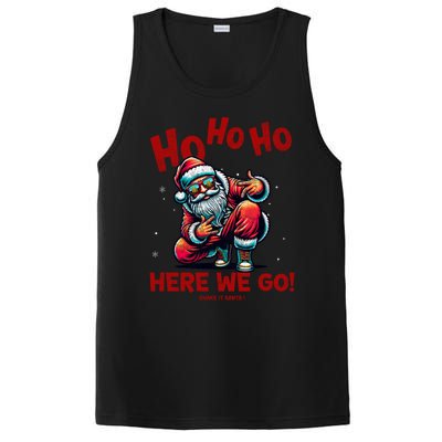 Santa Claus Is Dancing On Xmas Christmas Funny Gift PosiCharge Competitor Tank