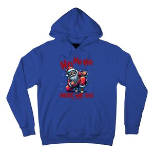 Santa Claus Is Dancing On Xmas Christmas Funny Gift Hoodie