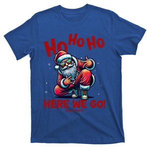 Santa Claus Is Dancing On Xmas Christmas Funny Gift T-Shirt