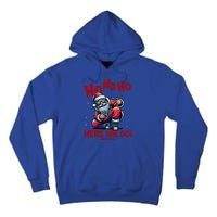 Santa Claus Is Dancing On Xmas Christmas Funny Gift Tall Hoodie