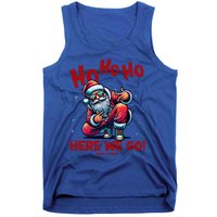 Santa Claus Is Dancing On Xmas Christmas Funny Gift Tank Top