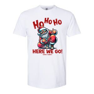 Santa Claus Is Dancing On Xmas Christmas Funny Gift Softstyle CVC T-Shirt