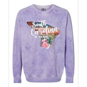 South Carolina In My Soul Colorblast Crewneck Sweatshirt