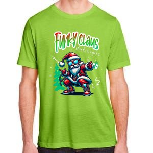 Santa Claus Is Dancing On Xmas Christmas Funny Gift Adult ChromaSoft Performance T-Shirt