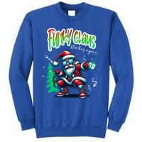 Santa Claus Is Dancing On Xmas Christmas Funny Gift Sweatshirt