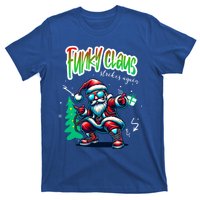 Santa Claus Is Dancing On Xmas Christmas Funny Gift T-Shirt