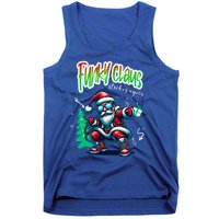 Santa Claus Is Dancing On Xmas Christmas Funny Gift Tank Top