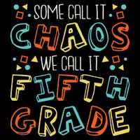 Some Call It Chaos We Call It Fifth Grade 5th Grade Teacher Youth Performance Sprint T-Shirt