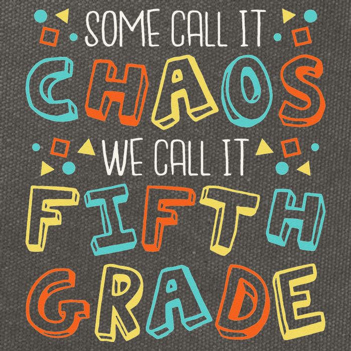 Some Call It Chaos We Call It Fifth Grade 5th Grade Teacher Cotton Canvas Backpack