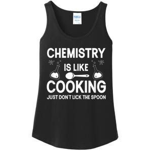 Science Chemistry Is Like Cooking Just Don't Lick The Spoon Ladies Essential Tank