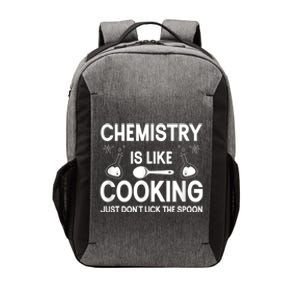 Science Chemistry Is Like Cooking Just Don't Lick The Spoon Vector Backpack