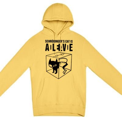 SchrodingerS Cat Is Alive Dead Premium Pullover Hoodie