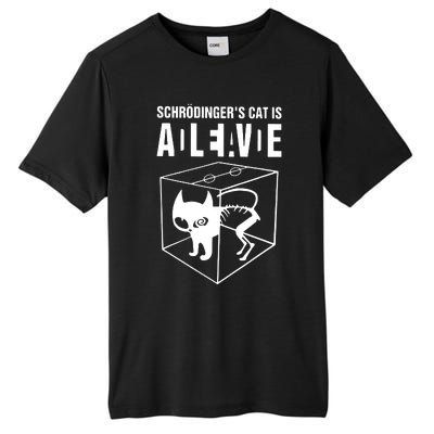 SchrodingerS Cat Is Alive Dead Tall Fusion ChromaSoft Performance T-Shirt