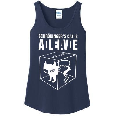 SchrodingerS Cat Is Alive Dead Ladies Essential Tank