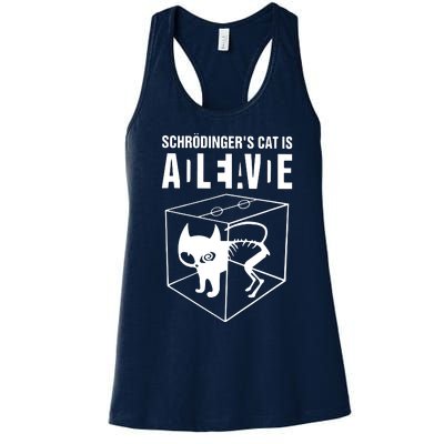 SchrodingerS Cat Is Alive Dead Women's Racerback Tank