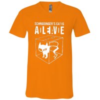 SchrodingerS Cat Is Alive Dead V-Neck T-Shirt