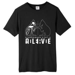 SchrodingerS Cat Is Both Dead And Alive Physics Physicist Tall Fusion ChromaSoft Performance T-Shirt