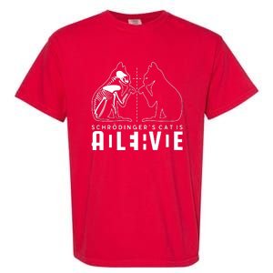 SchrodingerS Cat Is Both Dead And Alive Physics Physicist Garment-Dyed Heavyweight T-Shirt