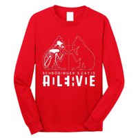 SchrodingerS Cat Is Both Dead And Alive Physics Physicist Long Sleeve Shirt