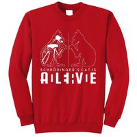 SchrodingerS Cat Is Both Dead And Alive Physics Physicist Sweatshirt