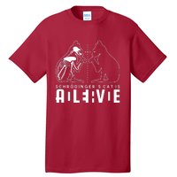 SchrodingerS Cat Is Both Dead And Alive Physics Physicist Tall T-Shirt