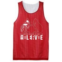 SchrodingerS Cat Is Both Dead And Alive Physics Physicist Mesh Reversible Basketball Jersey Tank