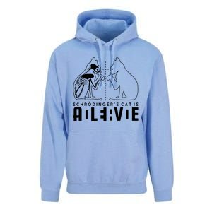 SchrodingerS Cat Is Both Dead And Alive Physics Physicist Unisex Surf Hoodie