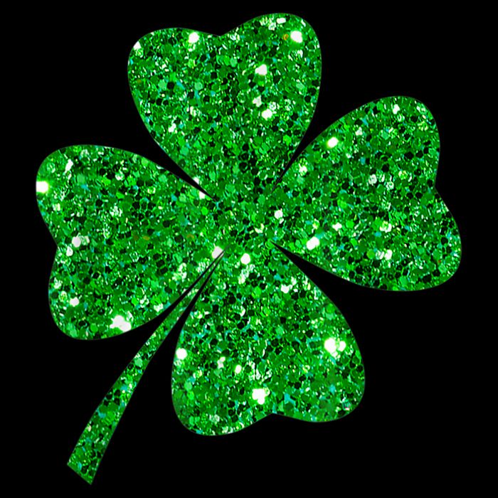 Sparkle Clover Irish Shirt For St Patricks & Pattys Day Stripe Pom Pom Beanie