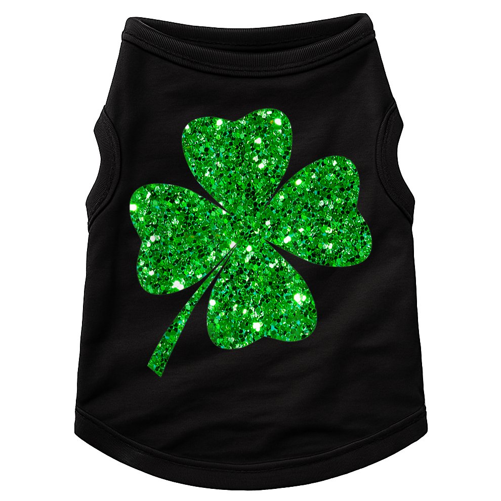 Sparkle Clover Irish Shirt For St Patricks & Pattys Day Doggie Tank