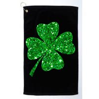 Sparkle Clover Irish Shirt For St Patricks & Pattys Day Golf Towel
