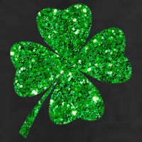 Sparkle Clover Irish Shirt For St Patricks & Pattys Day Golf Towel
