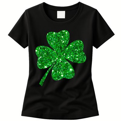 Sparkle Clover Irish Shirt For St Patricks & Pattys Day Womens T-Shirt
