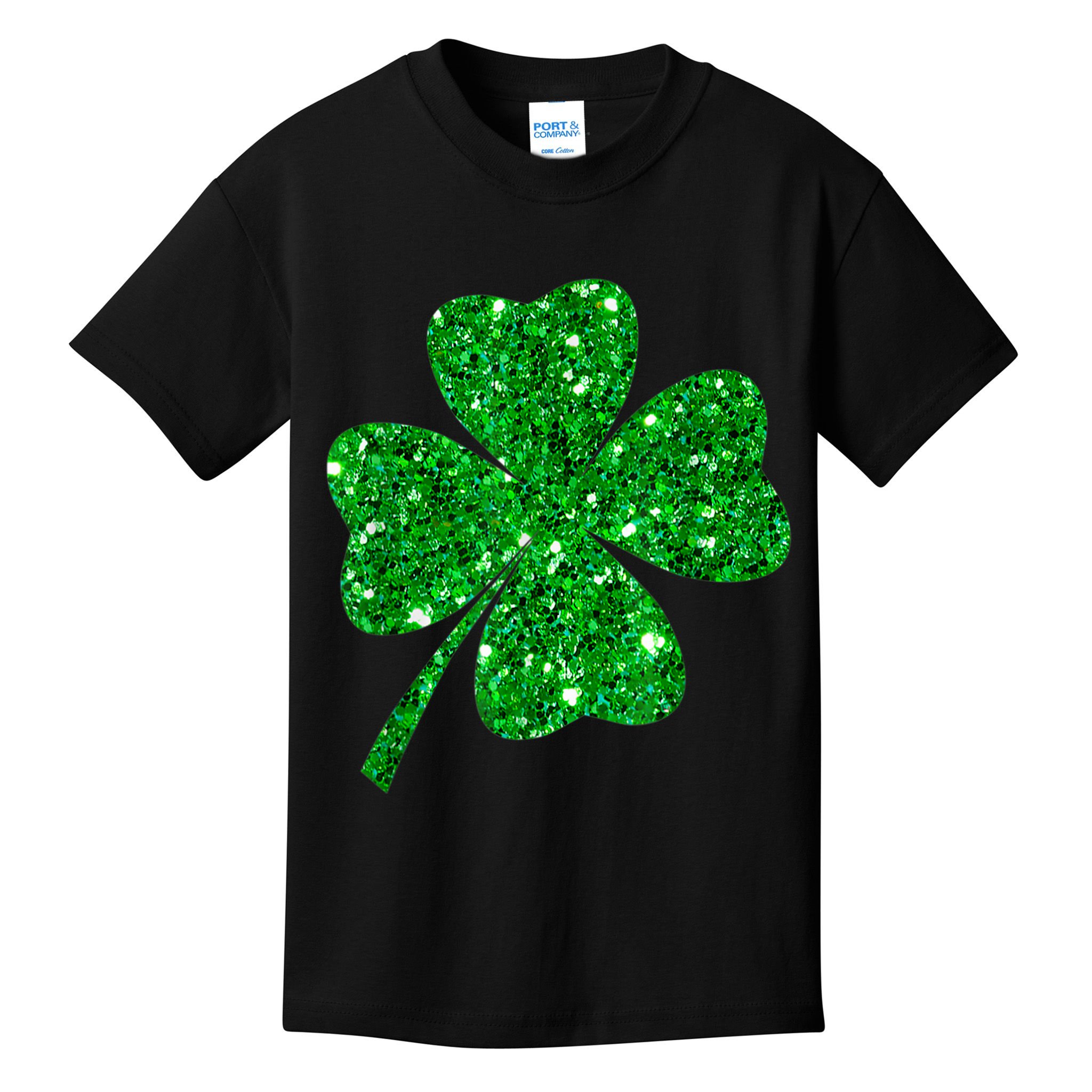 Sparkle Clover Irish Shirt For St Patricks & Pattys Day Kids T-Shirt