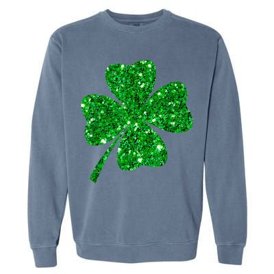 Sparkle Clover Irish Shirt For St Patricks & Pattys Day Garment-Dyed Sweatshirt