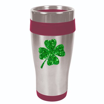 Sparkle Clover Irish Shirt For St Patricks & Pattys Day 16oz Travel Tumbler