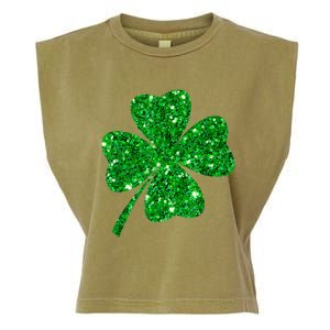 Sparkle Clover Irish Shirt For St Patricks & Pattys Day Garment-Dyed Women's Muscle Tee