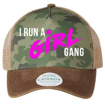 Super Cute I Run A Gang Mom Hustle Design Cool Gift Legacy Tie Dye Trucker Hat