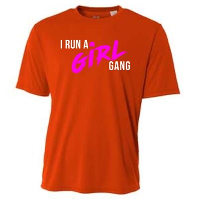 Super Cute I Run A Gang Mom Hustle Design Cool Gift Cooling Performance Crew T-Shirt