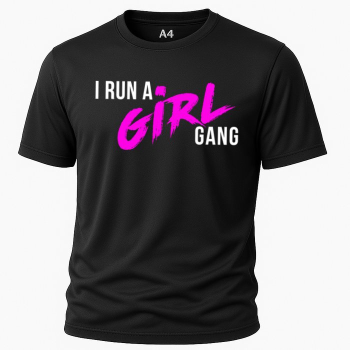 Super Cute I Run A Gang Mom Hustle Design Cool Gift Cooling Performance Crew T-Shirt