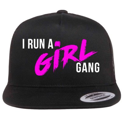 Super Cute I Run A Gang Mom Hustle Design Cool Gift Flatbill Hat